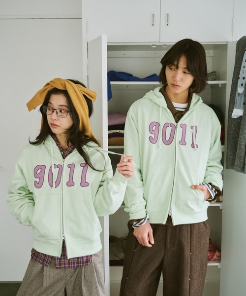NO.9011☆gull zip hoodie**芽心（パーカー）｜common gull products