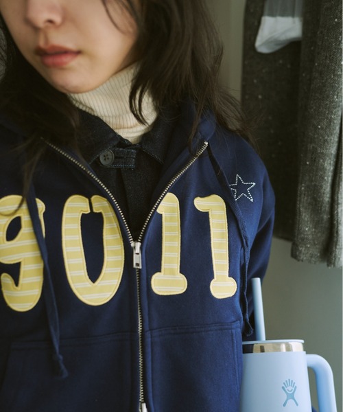 NO.9011☆gull zip hoodie**芽心（パーカー）｜common gull products