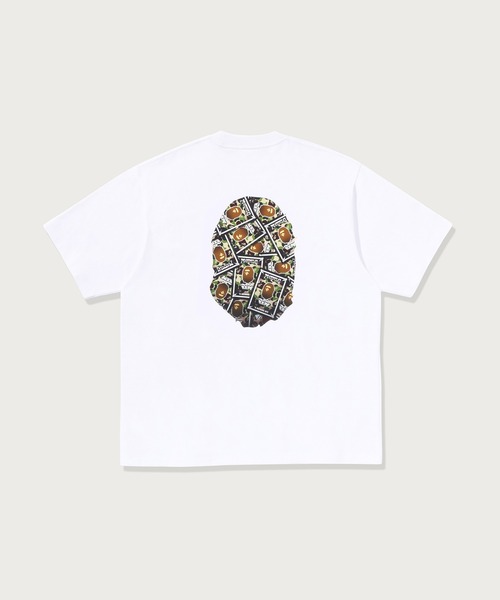 A BATHING APE(アベイシングエイプ)の「BAPE TRADING CARD RELAXED FIT TEE(Tシャツ/カットソー・メンズ・ホワイト/ブラック・LARGE/MEDIUM/X-LARGE/SMALL)」の3枚目の写真