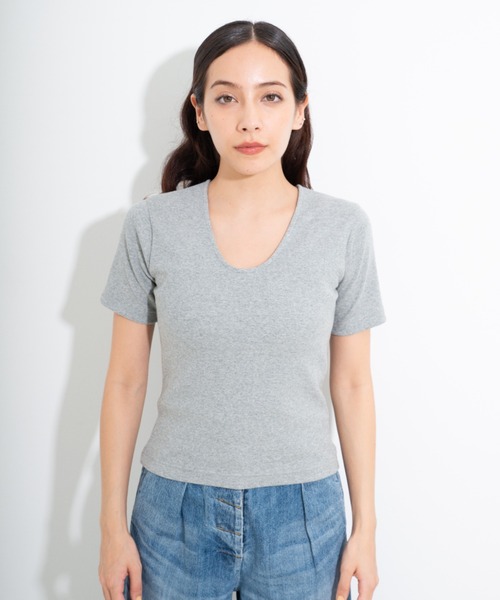 CAROUSE LAMBRA(ケラウズランブラ)の「SS U(Tシャツ/カットソー・レディース・グレー/レッド・FREE)」の2枚目の写真