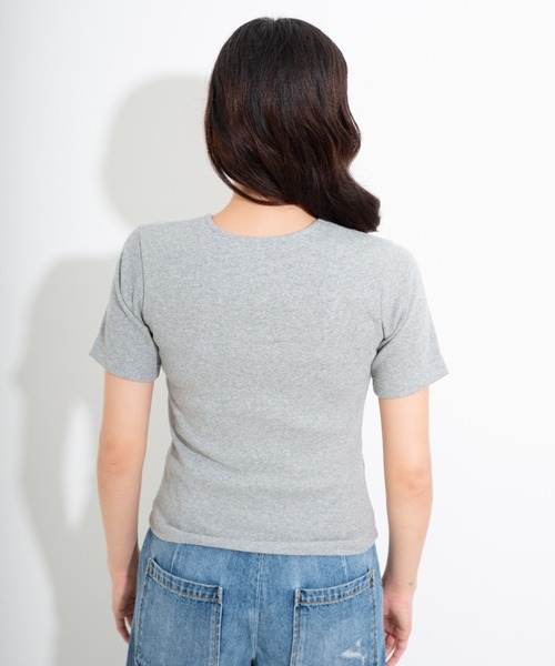 CAROUSE LAMBRA(ケラウズランブラ)の「SS U(Tシャツ/カットソー・レディース・グレー/レッド・FREE)」の3枚目の写真