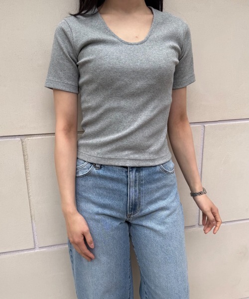 CAROUSE LAMBRA(ケラウズランブラ)の「SS U(Tシャツ/カットソー・レディース・グレー/レッド・FREE)」の4枚目の写真