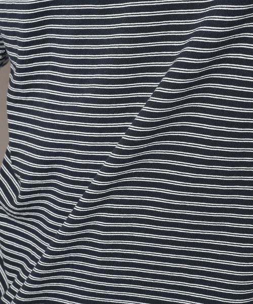 Healthknit（ヘルスニット）の「【Healthknit】26SS Classic Border Jersey Crewneck S/S 51045（Tシャツ/カットソー・メンズ・パープル/ブラック・XL/L/M）」の16枚目の写真