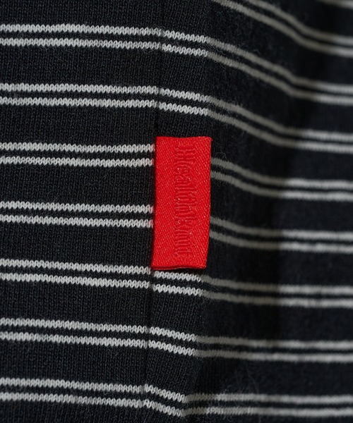 Healthknit（ヘルスニット）の「【Healthknit】26SS Classic Border Jersey Crewneck S/S 51045（Tシャツ/カットソー・メンズ・パープル/ブラック・XL/L/M）」の15枚目の写真