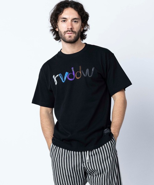 reversal.dogi.design.works(リバーサル・ドーギ・デザイン・ワークス)の「<reversal/リバーサル>OBI rvddw COTTON TEE(Tシャツ/カットソー・メンズ・ホワイト/ブラック・XX-LARGE/X-LARGE/LARGE/MEDIUM)」の1枚目の写真
