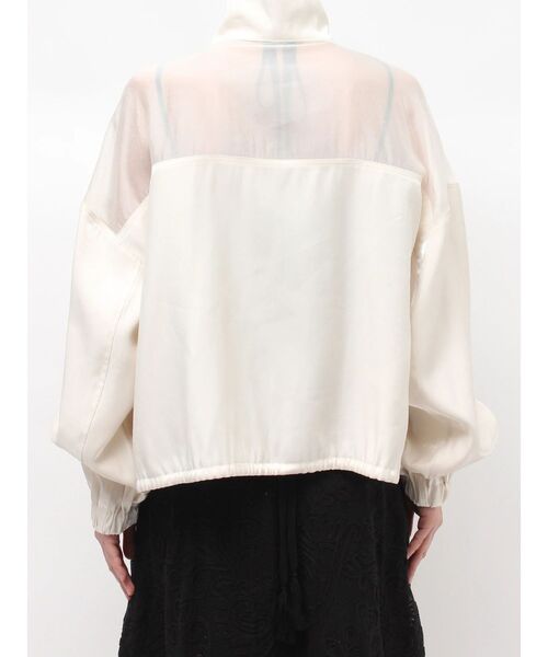 LAGUNAMOON(ラグナムーン)の「コントラストハイネックブルゾン(ブルゾン・レディース・ライトブルー/ホワイト・FREE)」の13枚目の写真