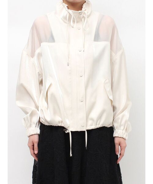 LAGUNAMOON(ラグナムーン)の「コントラストハイネックブルゾン(ブルゾン・レディース・ライトブルー/ホワイト・FREE)」の20枚目の写真