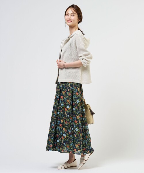 J.PRESS（ジェイプレス）の「【冷房対策に】ラッセルレース パーカー（パーカー・レディース・ベージュ系/グレー系/ダルブルー系・MEDIUM/LARGE）」の10枚目の写真