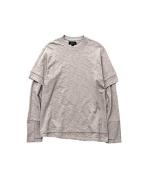 ダブルレイヤードロングスリーブTシャツ(トープ)
