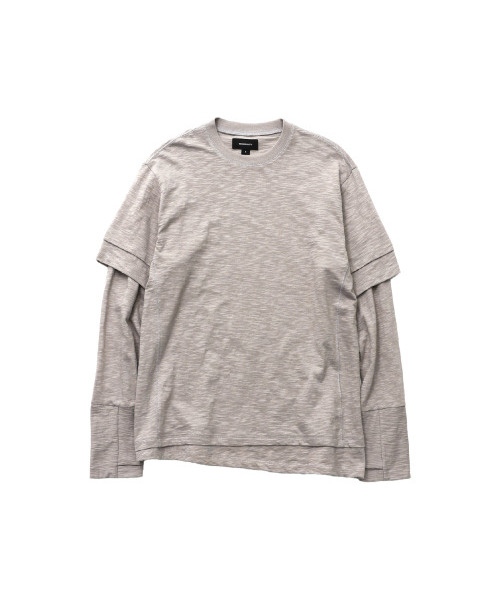 999HUMANITY(999ヒューマニティ)の「ダブルレイヤードロングスリーブTシャツ(トープ)(Tシャツ/カットソー・レディース・その他・1(S)/2(M)/3(L)/0(XS))」の1枚目の写真