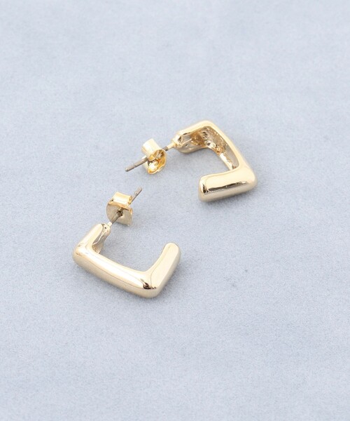 grace grace (グラスグラス)の「【grace grace/グラスグラス】スクエアG型ピアス(ピアス(両耳用)・レディース・ゴールド/シルバー・FREE)」の2枚目の写真