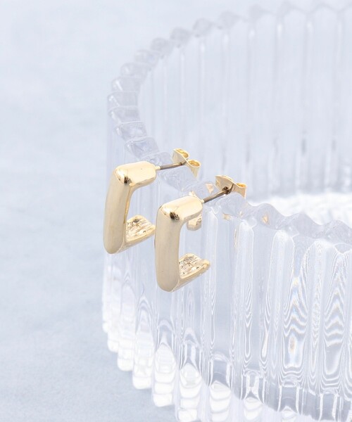 grace grace (グラスグラス)の「【grace grace/グラスグラス】スクエアG型ピアス(ピアス(両耳用)・レディース・ゴールド/シルバー・FREE)」の4枚目の写真