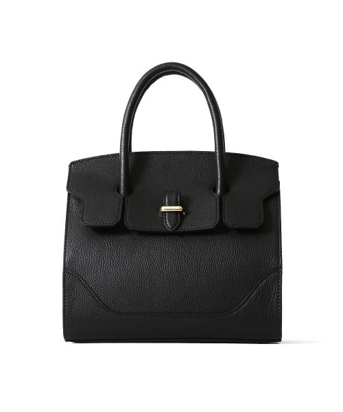 PELLE MORBIDA（ペッレモルビダ）の「Vela（ヴェーラ） VE103-ミニボストンバッグ(Mサイズ)（ハンドバッグ・レディース・グレイッシュベージュ/ブラック/アイボリー/ブルー系その他/ベージュ・FREE）」の2枚目の写真