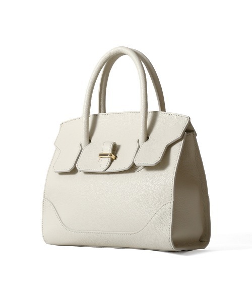 PELLE MORBIDA（ペッレモルビダ）の「Vela（ヴェーラ） VE103-ミニボストンバッグ(Mサイズ)（ハンドバッグ・レディース・グレイッシュベージュ/ブラック/アイボリー/ブルー系その他/ベージュ・FREE）」の7枚目の写真