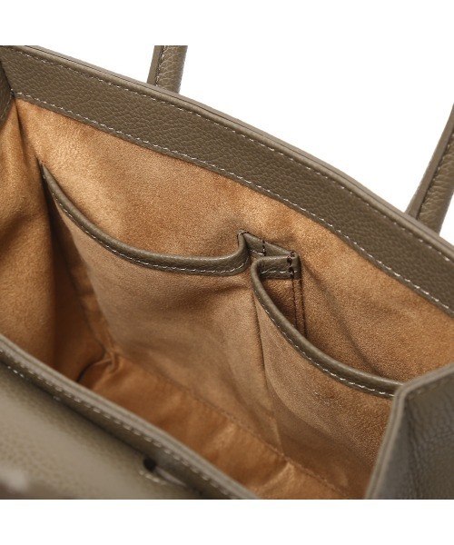 PELLE MORBIDA（ペッレモルビダ）の「Vela（ヴェーラ） VE103-ミニボストンバッグ(Mサイズ)（ハンドバッグ・レディース・グレイッシュベージュ/ブラック/アイボリー/ブルー系その他/ベージュ・FREE）」の11枚目の写真