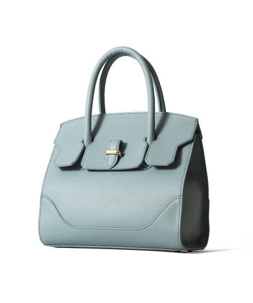 PELLE MORBIDA（ペッレモルビダ）の「Vela（ヴェーラ） VE103-ミニボストンバッグ(Mサイズ)（ハンドバッグ・レディース・グレイッシュベージュ/ブラック/アイボリー/ブルー系その他/ベージュ・FREE）」の13枚目の写真