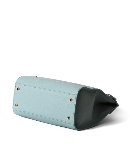 PELLE MORBIDA（ペッレモルビダ）の「Vela（ヴェーラ） VE103-ミニボストンバッグ(Mサイズ)（ハンドバッグ・レディース・グレイッシュベージュ/ブラック/アイボリー/ブルー系その他/ベージュ・FREE）」の16枚目の写真