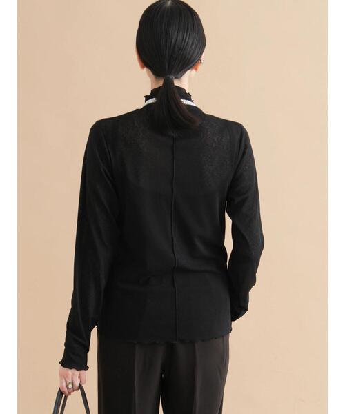 sm2rhythm（サマンサモスモスリズム）の「シアープルオーバー（Tシャツ/カットソー・レディース・オフホワイト/ブラック・F）」の9枚目の写真