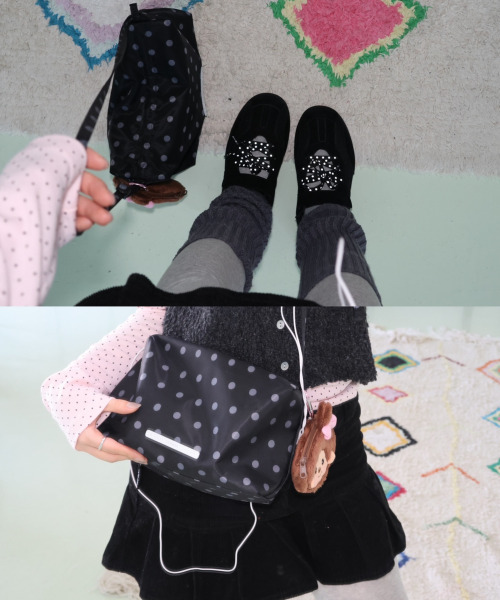 RAWROW（ロウロウ）の「キューブバッグ 772 Dot [2カラー]（ショルダーバッグ・レディース・ベージュ/ドット・FREE）」の7枚目の写真