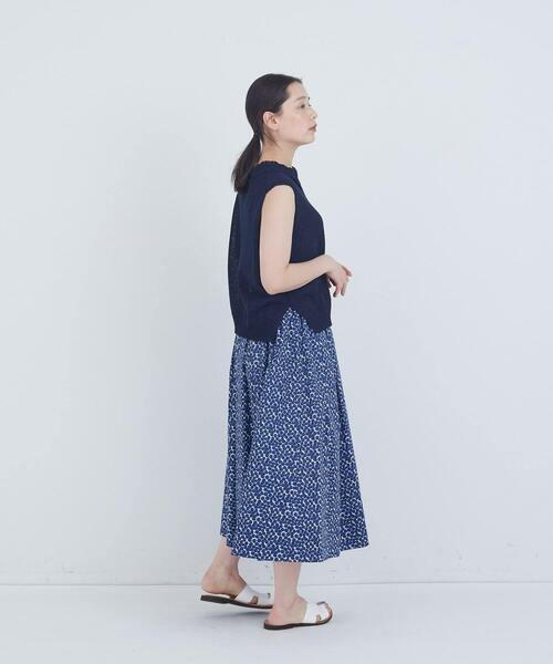 ADIEU TRISTESSE（アデュートリステス）の「TSUMUGI透かし襟ベスト（ベスト・レディース・オフホワイト/レッド/ネイビー・FREE）」の6枚目の写真