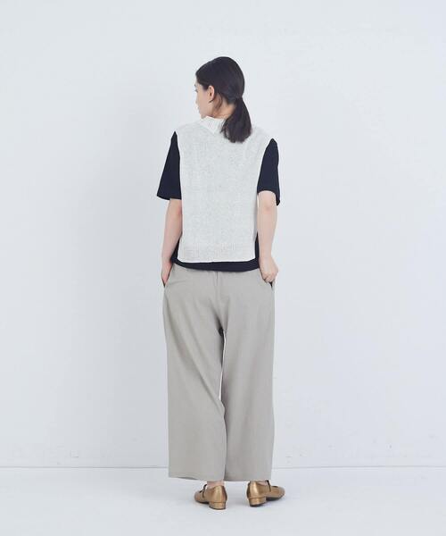 ADIEU TRISTESSE（アデュートリステス）の「TSUMUGI透かし襟ベスト（ベスト・レディース・オフホワイト/レッド/ネイビー・FREE）」の13枚目の写真