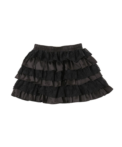 PHILLY(フィリー)の「レースコンビフリルミニスカート(スカート・レディース・アイボリー/ブラック・FREE)」の17枚目の写真