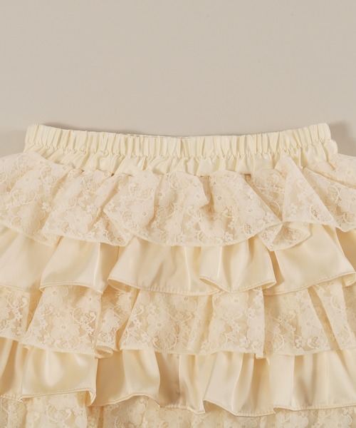 PHILLY(フィリー)の「レースコンビフリルミニスカート(スカート・レディース・アイボリー/ブラック・FREE)」の18枚目の写真