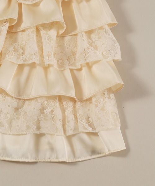 PHILLY(フィリー)の「レースコンビフリルミニスカート(スカート・レディース・アイボリー/ブラック・FREE)」の19枚目の写真