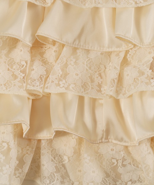 PHILLY(フィリー)の「レースコンビフリルミニスカート(スカート・レディース・アイボリー/ブラック・FREE)」の21枚目の写真