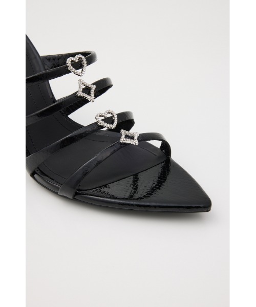 STACCATO(スタッカート)の「プラフトイピンヒールサンダル(サンダル・レディース・ブラック/シルバー・22.5cm/23cm/23.5cm/24cm/22cm/24.5cm)」の8枚目の写真