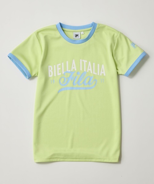 FILA(フィラ)の「Tシャツ+ショートパンツ上下2点セット(Tシャツ/カットソー・キッズ・レモンイエロー/サックスブルー/ラベンダー・130/140/110/160/120/150)」の19枚目の写真