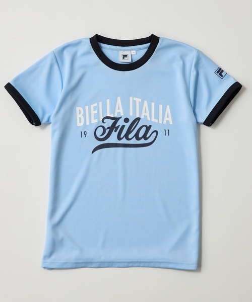 FILA(フィラ)の「Tシャツ+ショートパンツ上下2点セット(Tシャツ/カットソー・キッズ・レモンイエロー/サックスブルー/ラベンダー・130/140/110/160/120/150)」の12枚目の写真