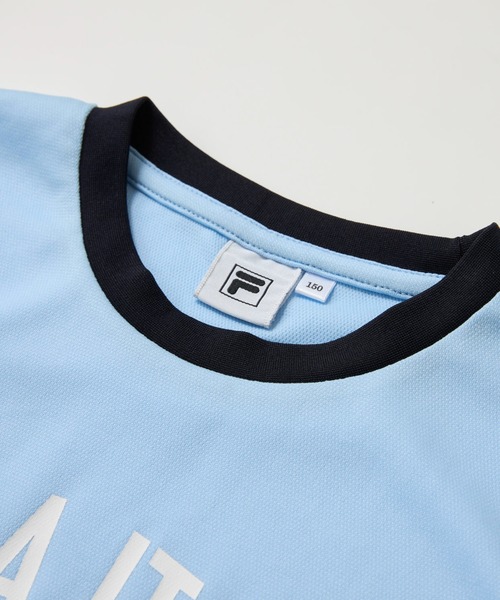 FILA(フィラ)の「Tシャツ+ショートパンツ上下2点セット(Tシャツ/カットソー・キッズ・レモンイエロー/サックスブルー/ラベンダー・130/140/110/160/120/150)」の14枚目の写真
