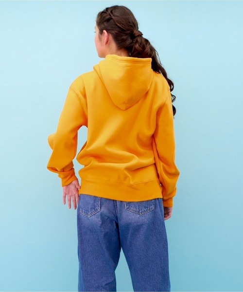 KawaeKayo(カワエカヨ)の「パーカー トラと真珠(パーカー・レディース・パープル/オレンジ・M/L/XL)」の3枚目の写真