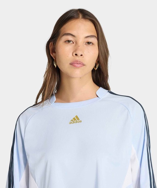 adidas(アディダス)の「チームガイスト 2.0 Tシャツ / アディダスオリジナルス adidas Originals(Tシャツ/カットソー・レディース・ブルー・XX-LARGE/LARGE/MEDIUM/SMALL/X-SMALL)」の3枚目の写真