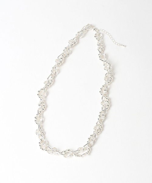 HARE（ハレ）の「2PMIXチェーンネックレス(HARE)（ネックレス・レディース・シルバー/ホワイト・FREE）」の18枚目の写真