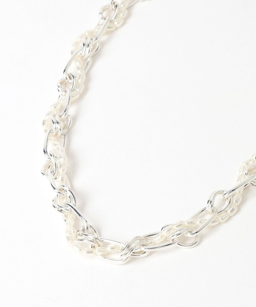 HARE（ハレ）の「2PMIXチェーンネックレス(HARE)（ネックレス・レディース・シルバー/ホワイト・FREE）」の20枚目の写真