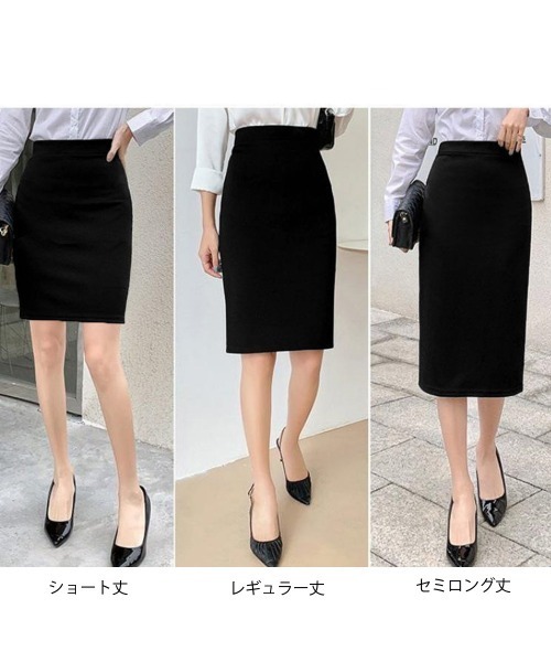 Miniministore(ミニミニストア)の「丈が選べる バックスリットタイトスカート(スカート・レディース・ブラック系6/ブラック系5/ブラック系7・L/M/XL)」の5枚目の写真