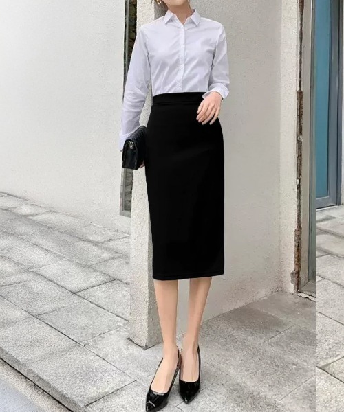 Miniministore(ミニミニストア)の「丈が選べる バックスリットタイトスカート(スカート・レディース・ブラック系6/ブラック系5/ブラック系7・L/M/XL)」の15枚目の写真