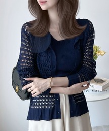 CHARME BY MICOLA（シャルムバイミコラ）の「かぎ編みカーディガン×タンクセットアップ（カーディガン/ボレロ）」