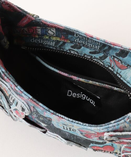 Desigual(デシグアル)の「猫グラフィティフラワーアップリケバッグ(ハンドバッグ・レディース・マルチ・FREE)」の4枚目の写真