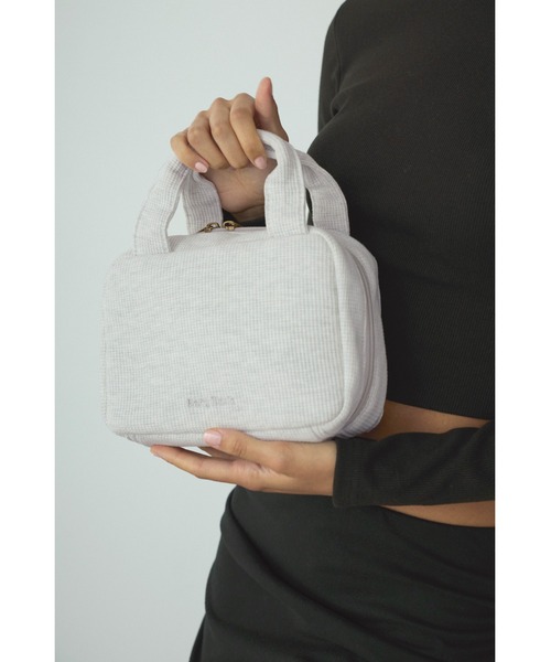 ALEXIA STAM（アリシアスタン）の「Logo Waffle Diaper Pouch/ワッフルおむつポーチ（おむつ用品/おむつポーチ・レディース・グレー/ラベンダー/ネイビー/ベージュ・FREE）」の2枚目の写真