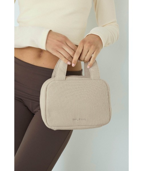 ALEXIA STAM（アリシアスタン）の「Logo Waffle Diaper Pouch/ワッフルおむつポーチ（おむつ用品/おむつポーチ・レディース・グレー/ラベンダー/ネイビー/ベージュ・FREE）」の7枚目の写真