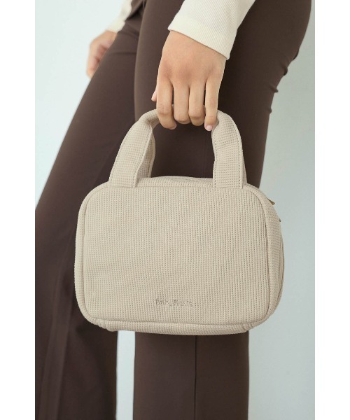 ALEXIA STAM（アリシアスタン）の「Logo Waffle Diaper Pouch/ワッフルおむつポーチ（おむつ用品/おむつポーチ・レディース・グレー/ラベンダー/ネイビー/ベージュ・FREE）」の8枚目の写真