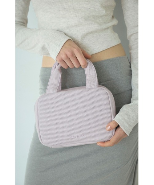 ALEXIA STAM（アリシアスタン）の「Logo Waffle Diaper Pouch/ワッフルおむつポーチ（おむつ用品/おむつポーチ・レディース・グレー/ラベンダー/ネイビー/ベージュ・FREE）」の12枚目の写真