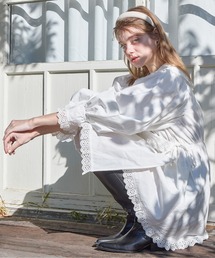 French letter collar wrap mini dress