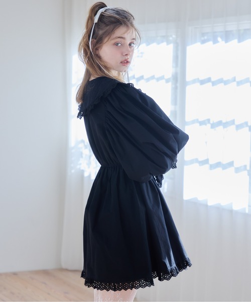 etre loin（エトルワン）の「French letter collar wrap mini dress（ワンピース・レディース・ホワイト/ブラック・M）」の22枚目の写真