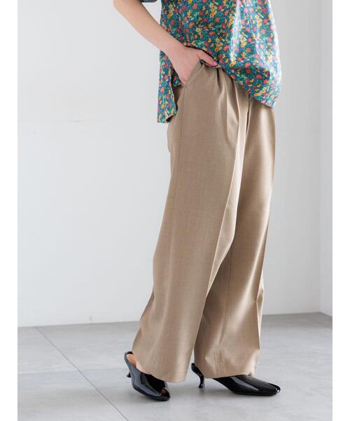 Te chichi（テチチ）の「メランジツイルワイドパンツ《2026 spring catalog item》（その他パンツ・レディース・ライトベージュ/グレー/ブラウン・M/S）」の3枚目の写真