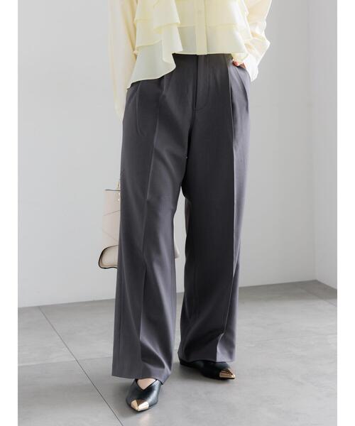 Te chichi（テチチ）の「メランジツイルワイドパンツ《2026 spring catalog item》（その他パンツ・レディース・ライトベージュ/グレー/ブラウン・M/S）」の2枚目の写真