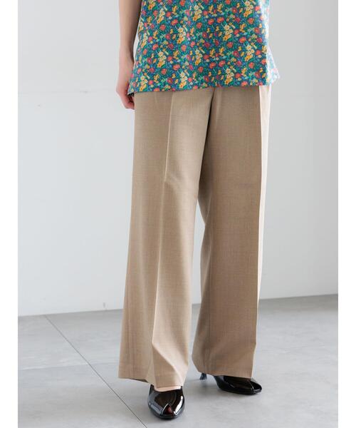 Te chichi（テチチ）の「メランジツイルワイドパンツ《2026 spring catalog item》（その他パンツ・レディース・ライトベージュ/グレー/ブラウン・M/S）」の4枚目の写真